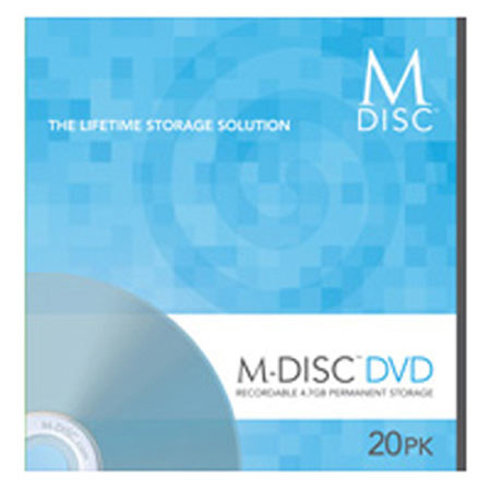 Millenniata 4.7GB M-Disc Write Once and Read Forever, 20-Pack