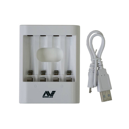 Minelab Charger for 4x AA Rechargeable Ni-MH Battery