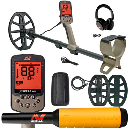 Minelab X-TERRA ELITE Waterproof Metal Detector Expedition Pack