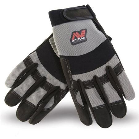Minelab Digging Gloves Protect Your Hands, Universal Fit, Gray & Black