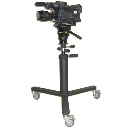 Miller Pneumatic Pedestal 30 with Arrow 25 Fluid Head and Dual Telescopic Pan Handles