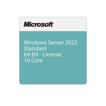Microsoft Windows Server 2022 Standard 16 Core 64-Bit License, OEM, DVD