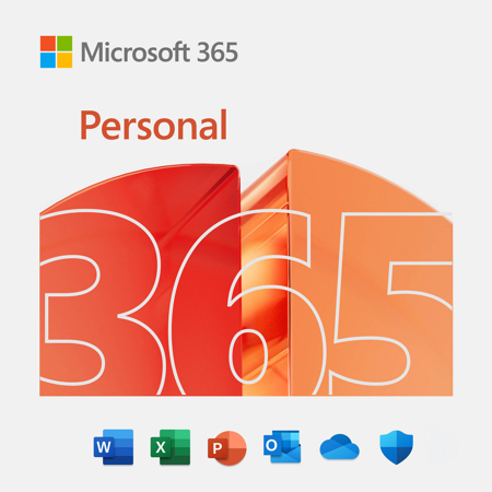 Microsoft 365 Personal 1-Year Subscription License for PC, Mac, iOS and Android, 1-User with Norton 360 Deluxe 1-Year/5-Devices, Download