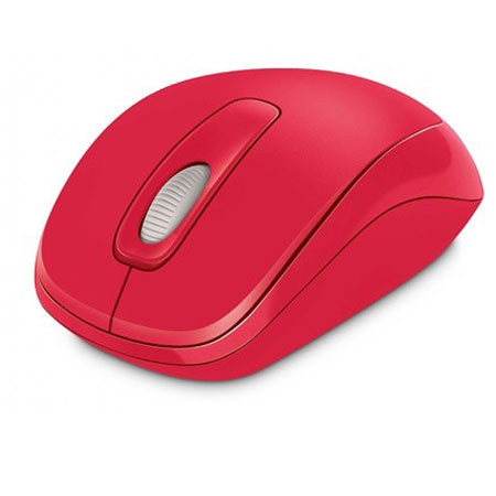 Microsoft Wireless Mobile Mouse 1000, Flame Red