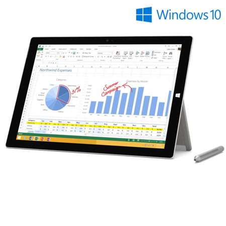 Microsoft Surface Pro 3 12" Windows 10 Tablet; i7, 256GB