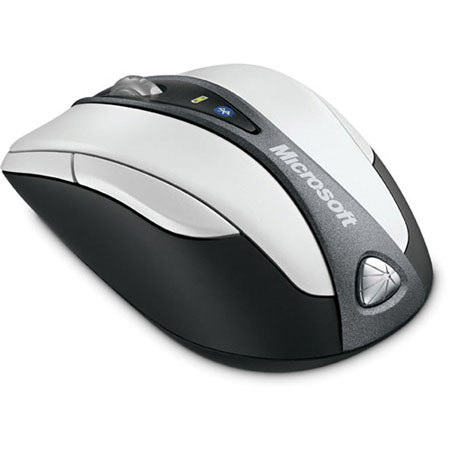Microsoft Bluetooth Notebook Mouse 5000, USB, 1000 dpi, Black/Gray