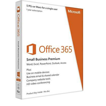 Microsoft Office 365 Small Business 1 Year Subscription, DVD/Win/Mac Compatible