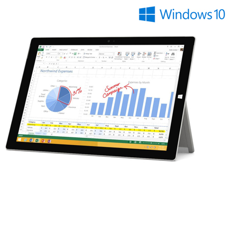 Microsoft Surface 3 10.8" Windows 10 Tablet; 64GB