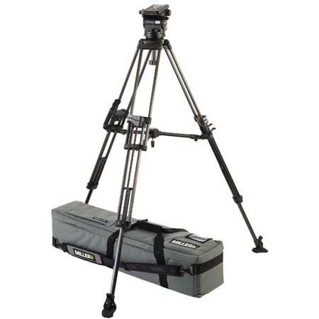 Miller 2-section Aluminum Tripod with Arrow 25 Fluid Head