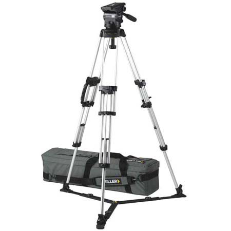 Miller 2-section Aluminum Tripod with Arrow 25 Fluid Head