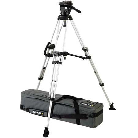 Miller 2-section Aluminum Tripod with Arrow 40 Fluid Head