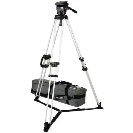 Miller 2-section Aluminum Tripod with Arrow 40 Fluid Head