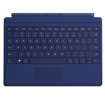 Microsoft Type Cover Backlit Keyboard for Surface 3 Tablet, Dark Blue