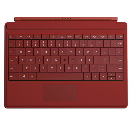 Microsoft Type Cover Backlit Keyboard for Surface 3 Tablet - Red SKU#1011946