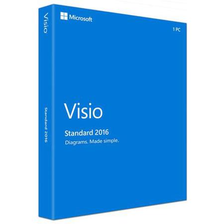 Microsoft Visio Standard 2016 Software for 1 PC