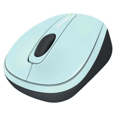 Microsoft Wireless Mobile Mouse 3500, Aqua Blue