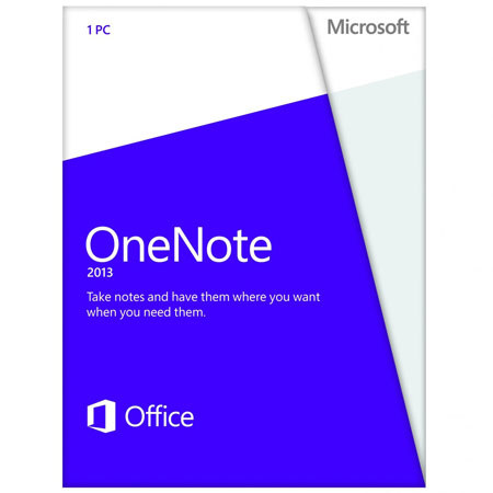 Microsoft OneNote 2013 DVD, 32 bit/ 64 bit, 1 License, English Version