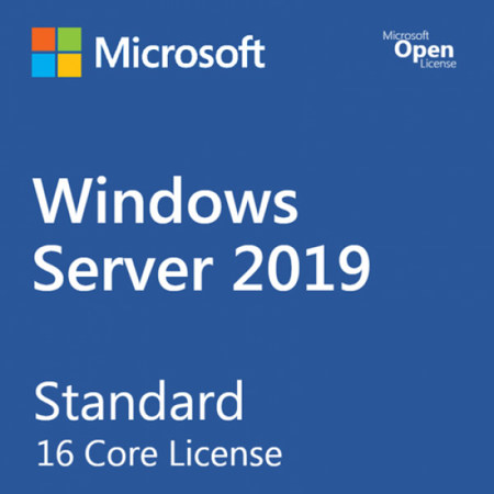 Microsoft Windows Server 2019 Standard Base License and Media 16 Core, 10 User CALs