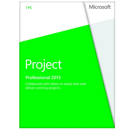 Microsoft Project Professional 2013 Software, English, DVD - Windows 32/64-bit