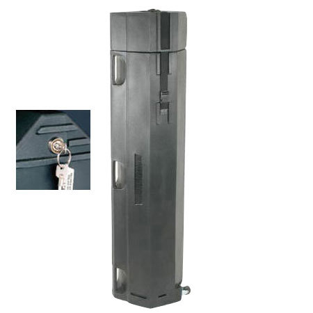 Nalpak Hard Plastic Tripod Case with Lock & Wheels by Tuffpak, 14" Diameter, for 60-65" Long Video Tripods.