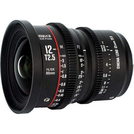 Meike 12mm T2.5 Prime Cine Lens for Canon EF MK-12T25S35-EF