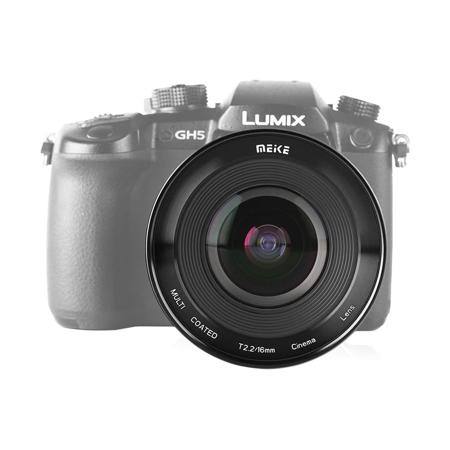 Meike 16mm　T2.2  MFT　シネレンズ Amazon.com : Meike 16mm T2.2 Manual Focus Wide Angle Fixed