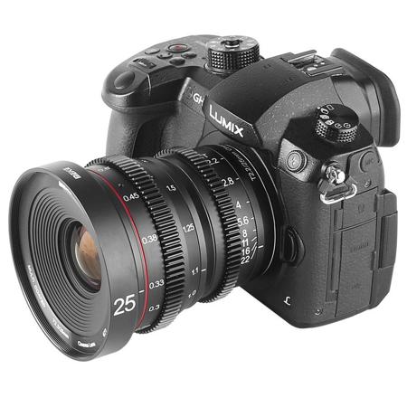 Meike 25mm T2.2 Cine Lens for Micro Four Thirds 20660001 - Adorama