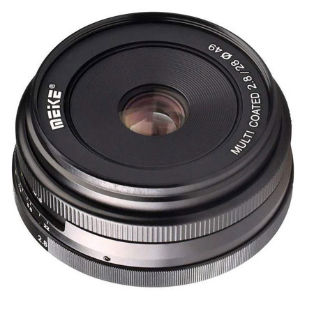 Meike 28mm f/2.8 Lens for Micro Four Thirds, Black