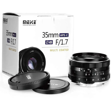 Meike 35mm f/1.7 Lens for Fujifilm X, Black 19540002 - Adorama