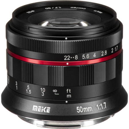 Meike 50mm f/1.7 Lens for Fujifilm X, Black