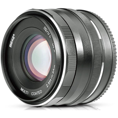 Meike 50mm f/2.0 Lens for Fujifilm X, Black