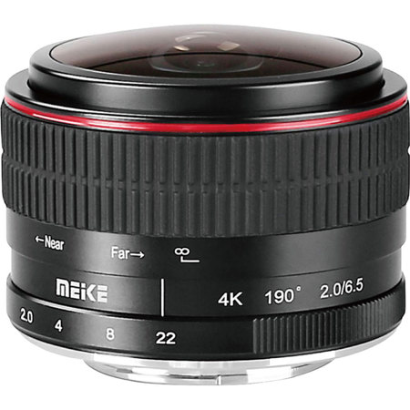 Meike 6.5mm f/2.0 Circular Fisheye Lens for Sony E, Black