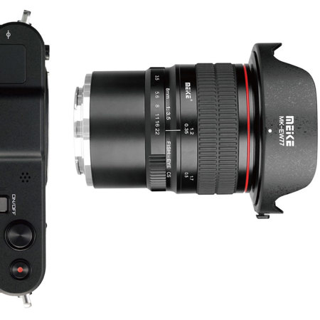 Meike 8mm f/3.5 Fisheye Lens for Canon EF-M, Black 19840001