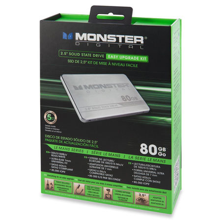 Monster Digital LeMans 80GB 2.5" SATA 6GB/s Solid State Drive
