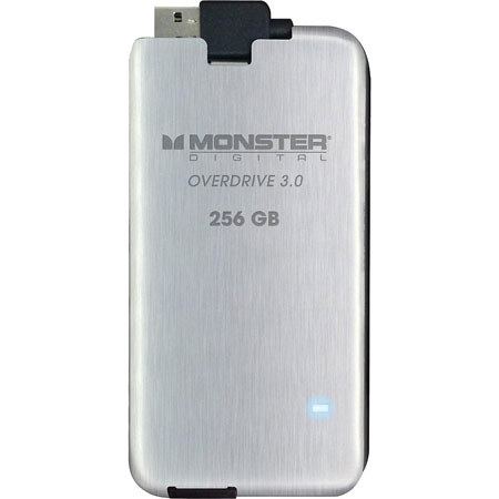 Monster Digital 256GB Overdrive 3 Solid State Drive, USB 3.0
