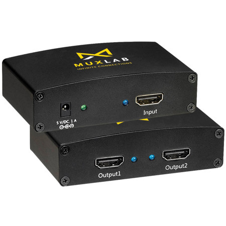 Muxlab 1x2 4K Ultra HD HDMI Splitter