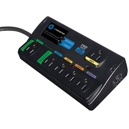 Monster Cable HP Monster 650G Digital PowerCenter with Green Power, 6 AC Outlets