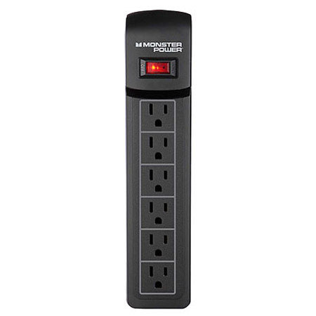 Monster Cable Essentials 600 6 Surge Protected Outlets