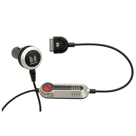 Monster Cable iCarPlay Wireless Plus Digital FM Tuner for iPods with Dock Connector.
