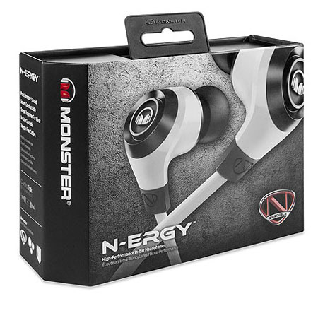 Monster NCredible NErgy In-Ear Headphones, Frost White