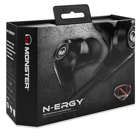 Monster NCredible NErgy In-Ear Headphones, Midnight Black