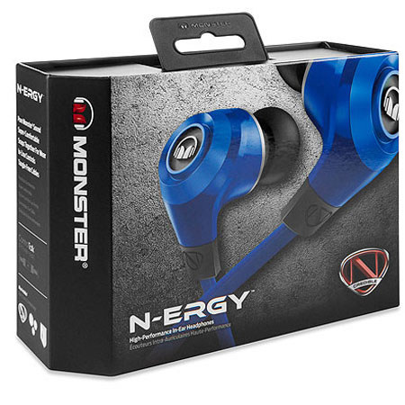 Monster NCredible NErgy In-Ear Headphones, Cobalt Blue