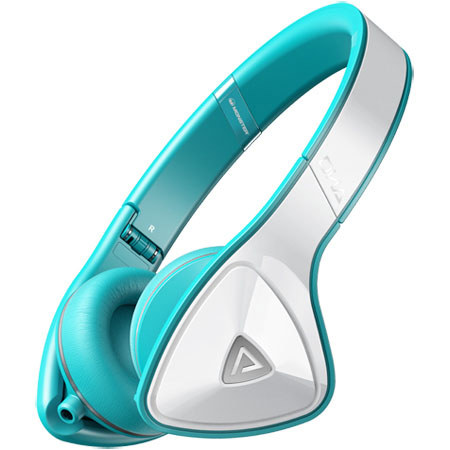 Monster DNA On-Ear Headphones, White Over Teal