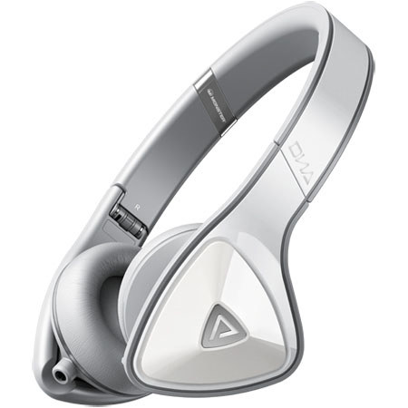 Monster DNA On-Ear Headphones, White Over Light Gray