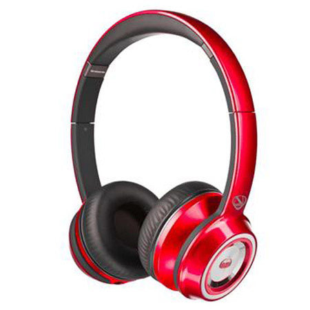 Monster NCredible Ntune Candy On-Ear Headphones, Red