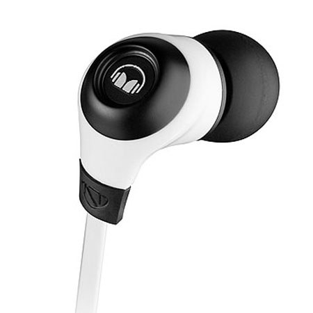 Monster MobileTalk Noise Isolating In-Ear Headphones, Frost White