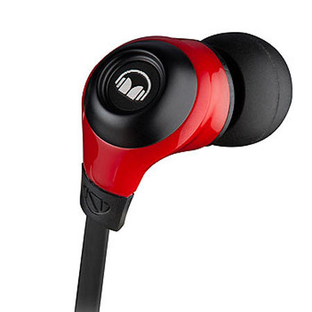Monster MobileTalk Noise Isolating In-Ear Headphones, Cherry Red