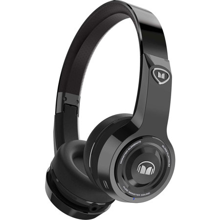 Monster Cable Elements Bluetooth Wireless On-Ear Headphones, Black Platinum