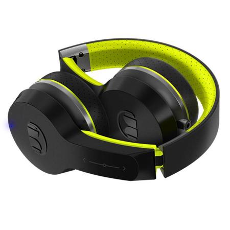 Monster Cable iSport Freedom Bluetooth On-Ear Headphones with Mic, Black/Green
