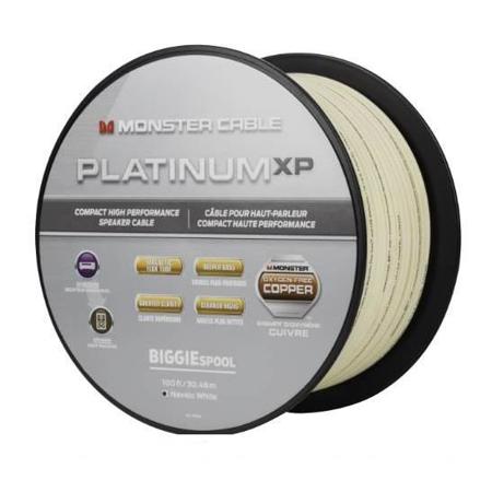 Monster Cable Platinum XP Clear Jacket MKIII 100' Speaker Cable, Navajo White